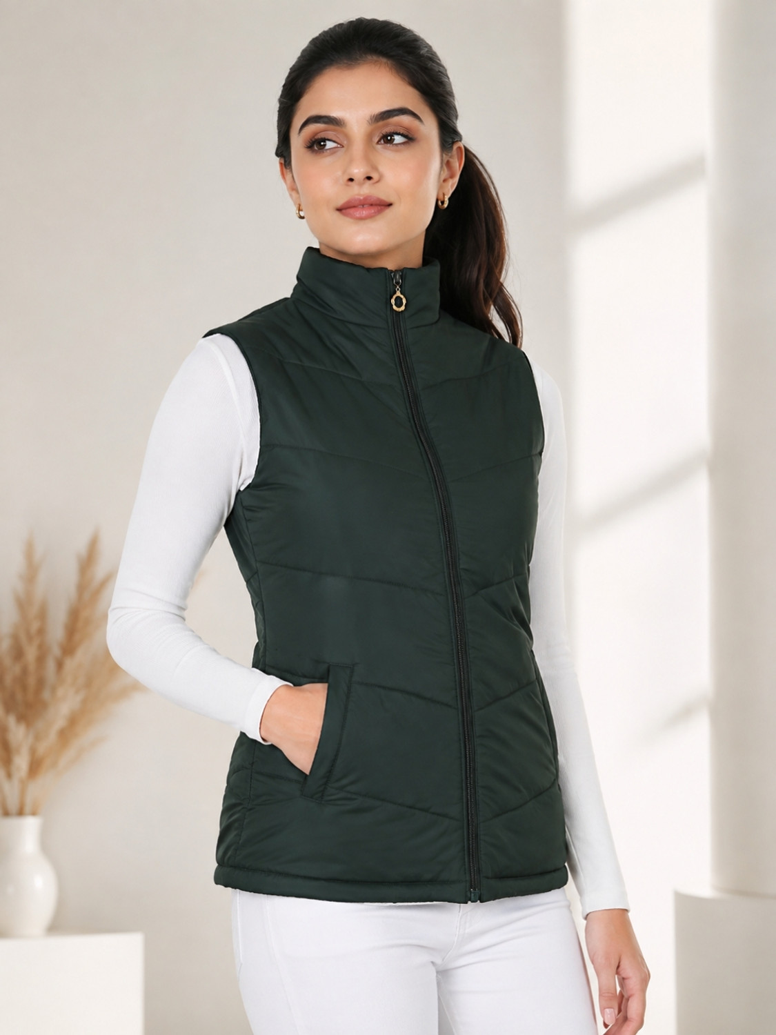 Image of VERO MODA Women Self Design Casual Jacket