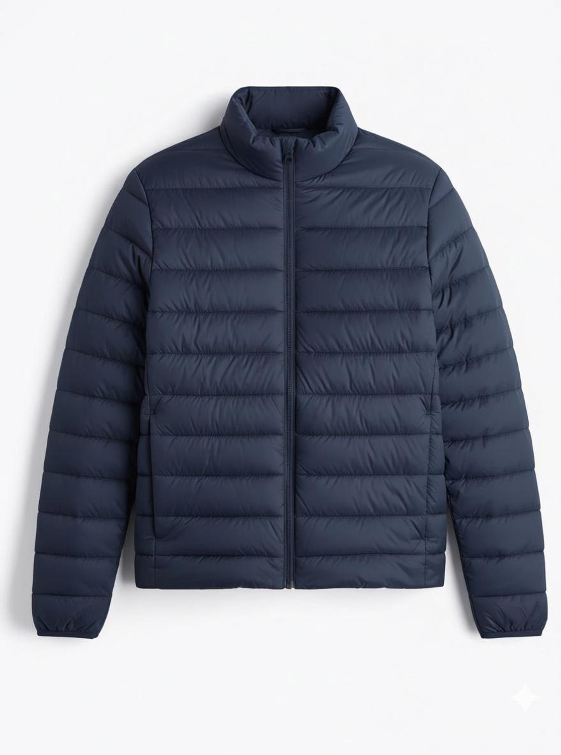 UNSTD Men Plus Size Solid Puffer Jacket - Image 1
