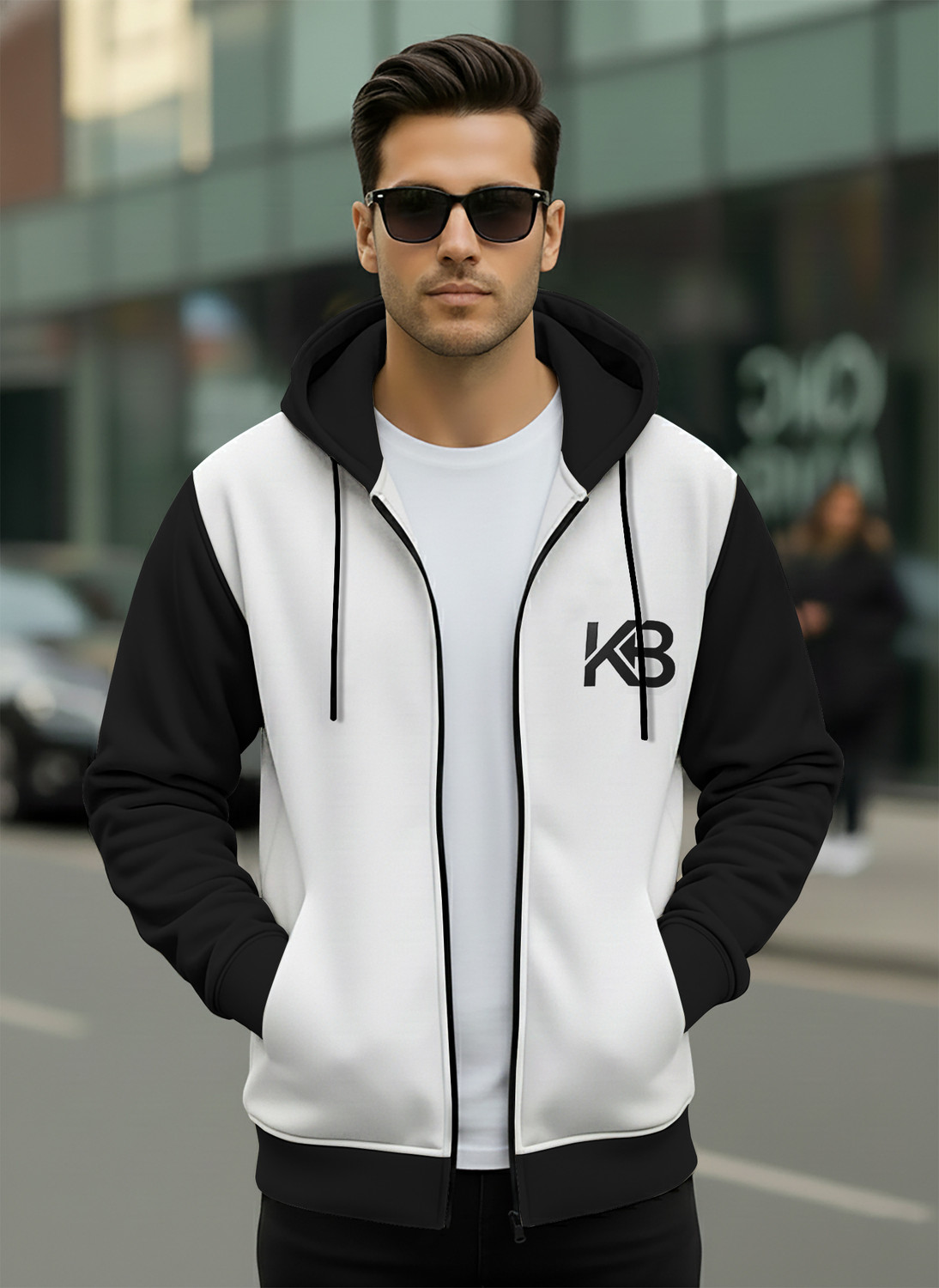 Image of Azy Fabrics Men Colorblock Casual Jacket