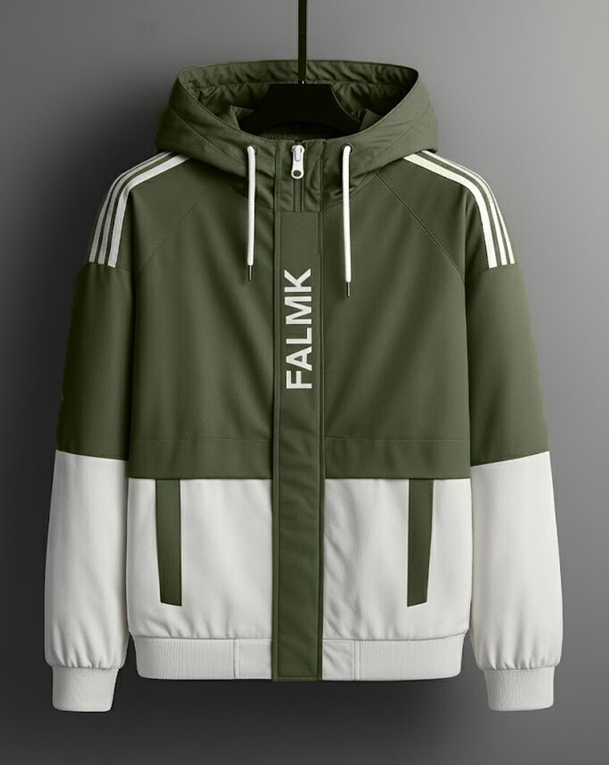 Image of BRIGHT KRAFT Men Colorblock Sports Jacket