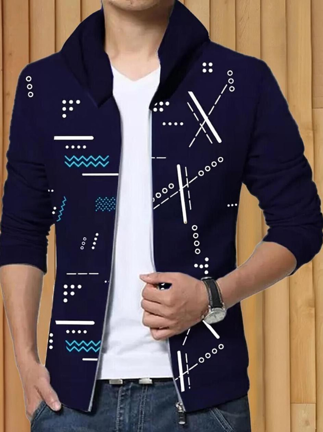 Image of FastColors Men Printed Sports Jacket