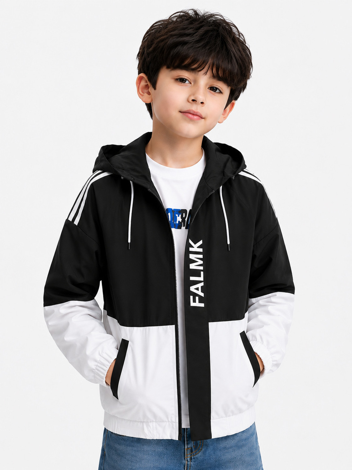 Image of Azy Fabrics Men Colorblock Casual Jacket