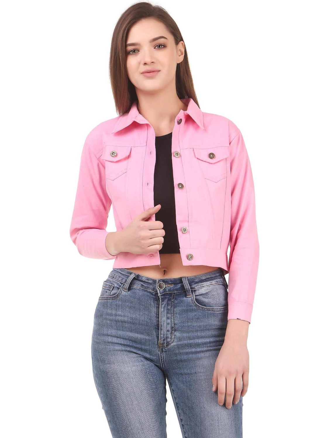 Image of Shiva Trends Women Solid Casual Jacket