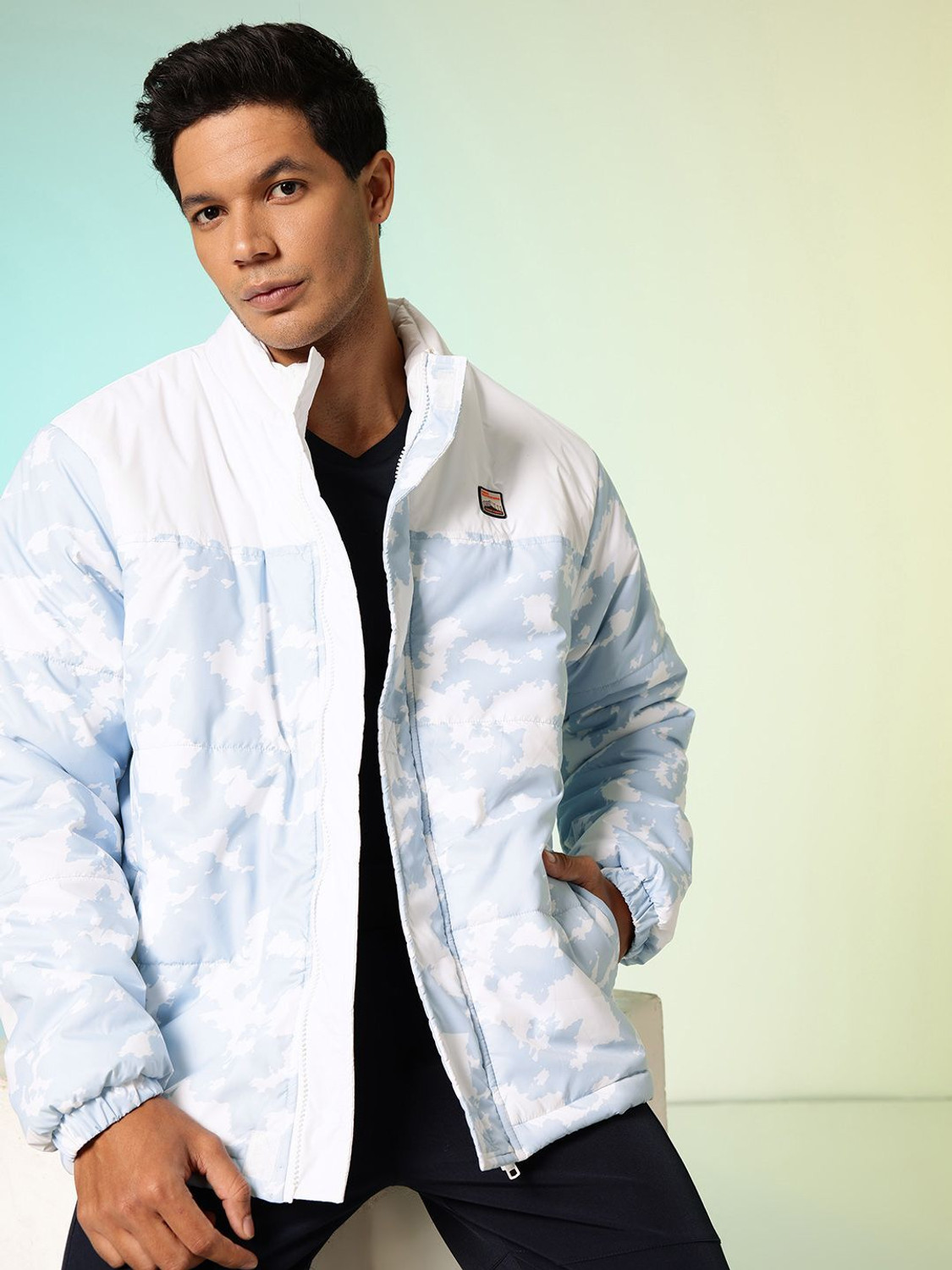 Image of HRX by Hrithik Roshan Men Solid Casual Jacket