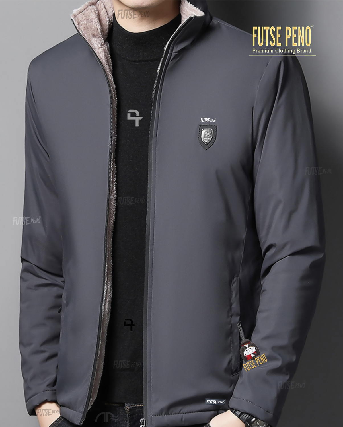 Image of FUTSE PENO Men Solid Casual Jacket