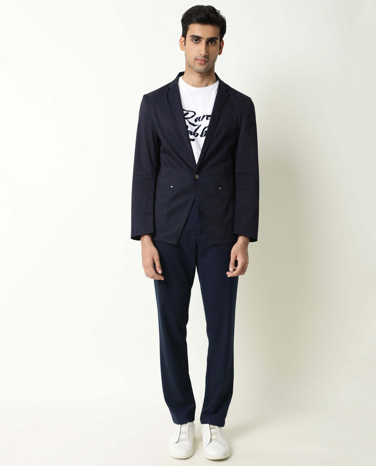 Image of RARE RABBIT Men Solid Casual Jacket