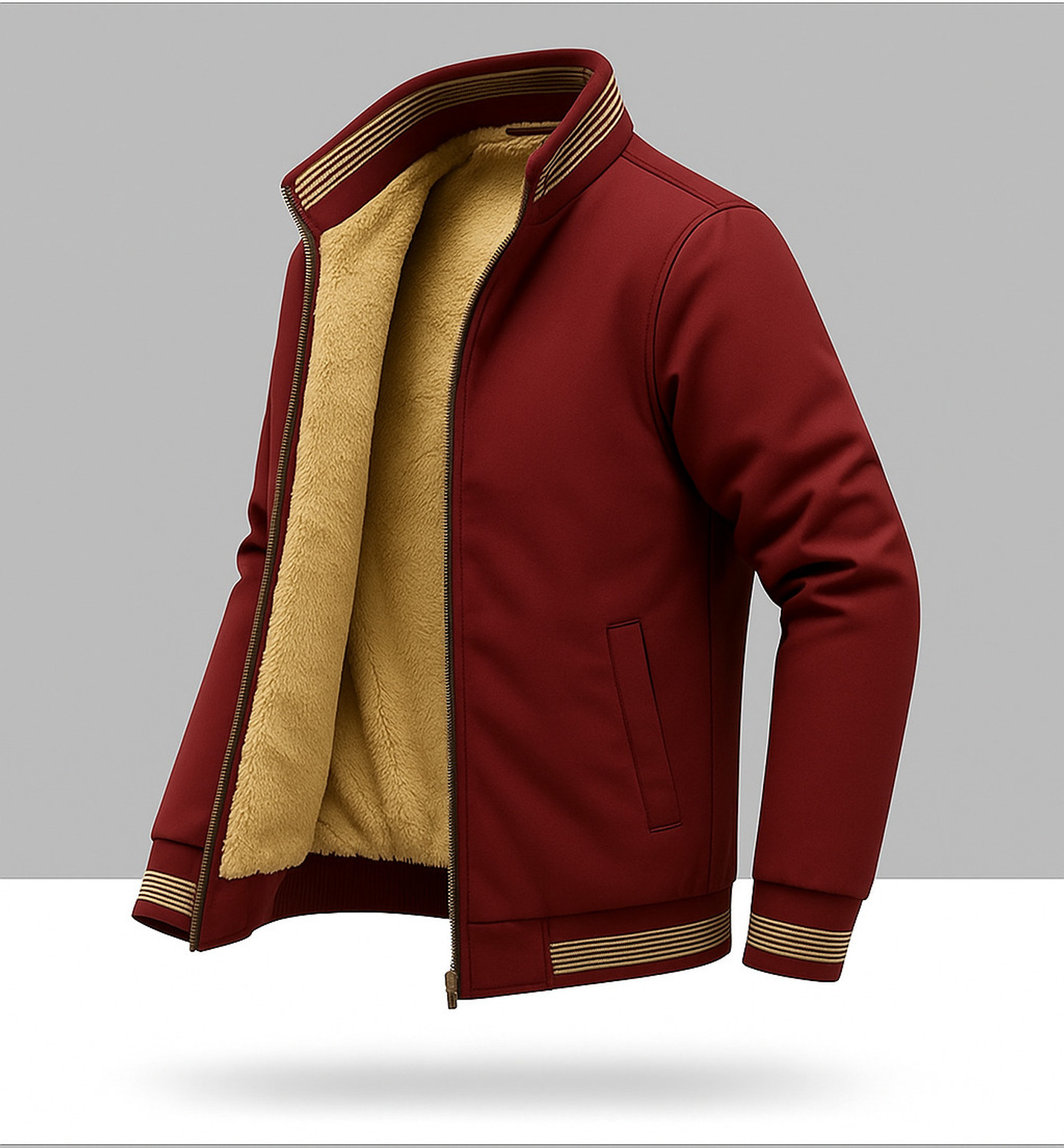 Image of BUGRASI TRADERS Men Colorblock Casual Jacket