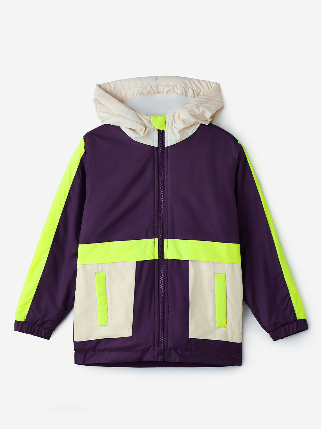 Image of The Souled Store Boys Colorblock Casual Jacket