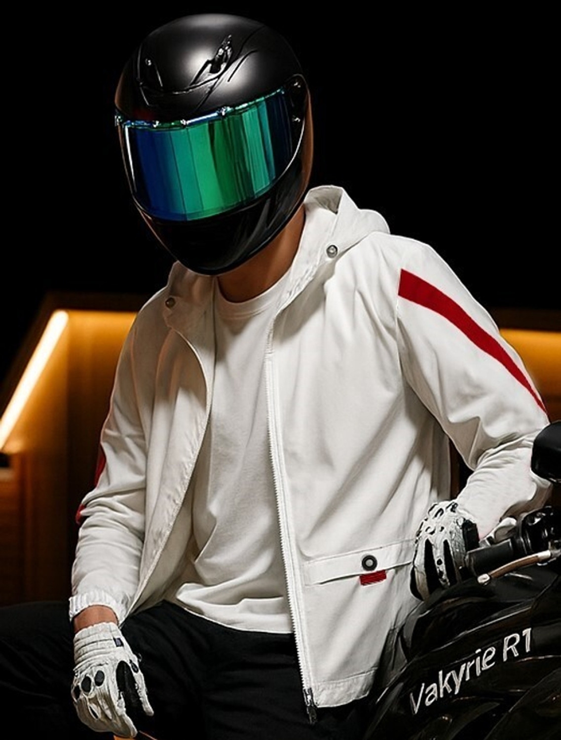 Men Striped Casual Jacket by motrex - Image 1