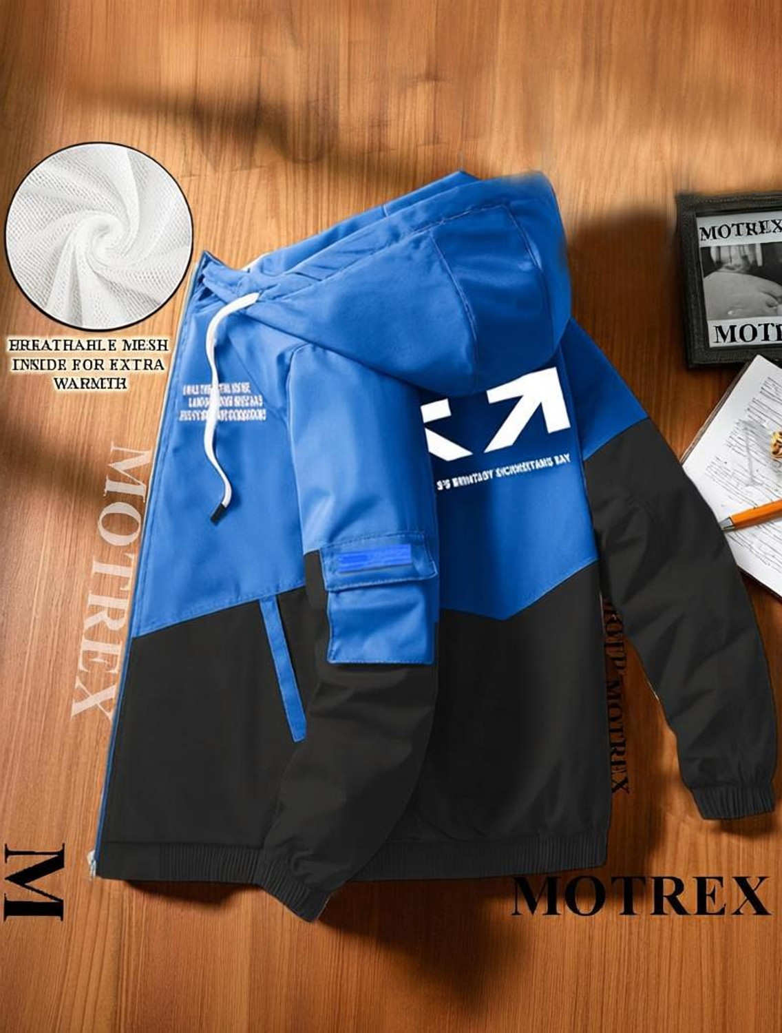 Image of Azy Fabrics Men Colorblock Casual Jacket