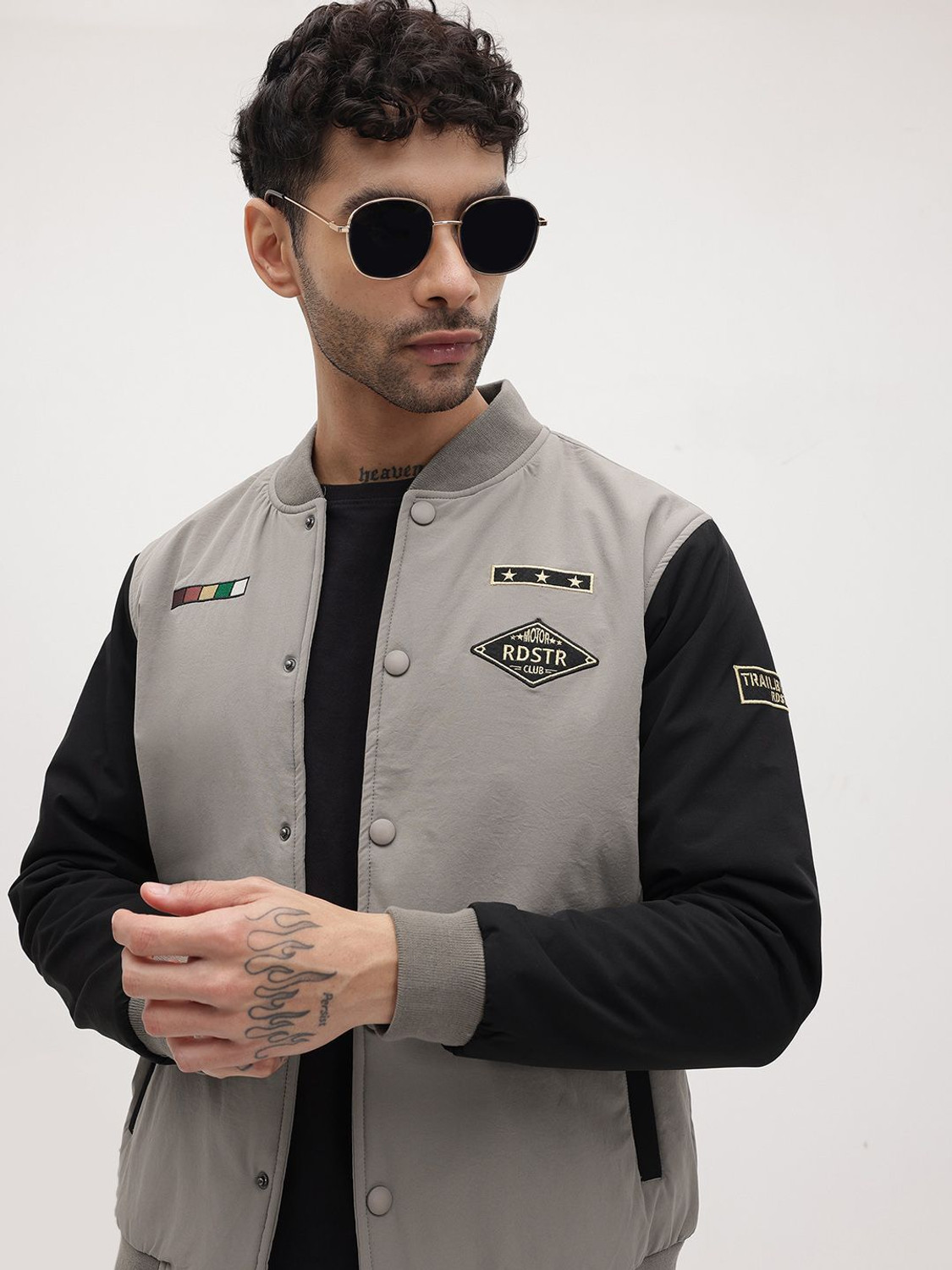 Image of Roadster Men Printed Padded Jacket
