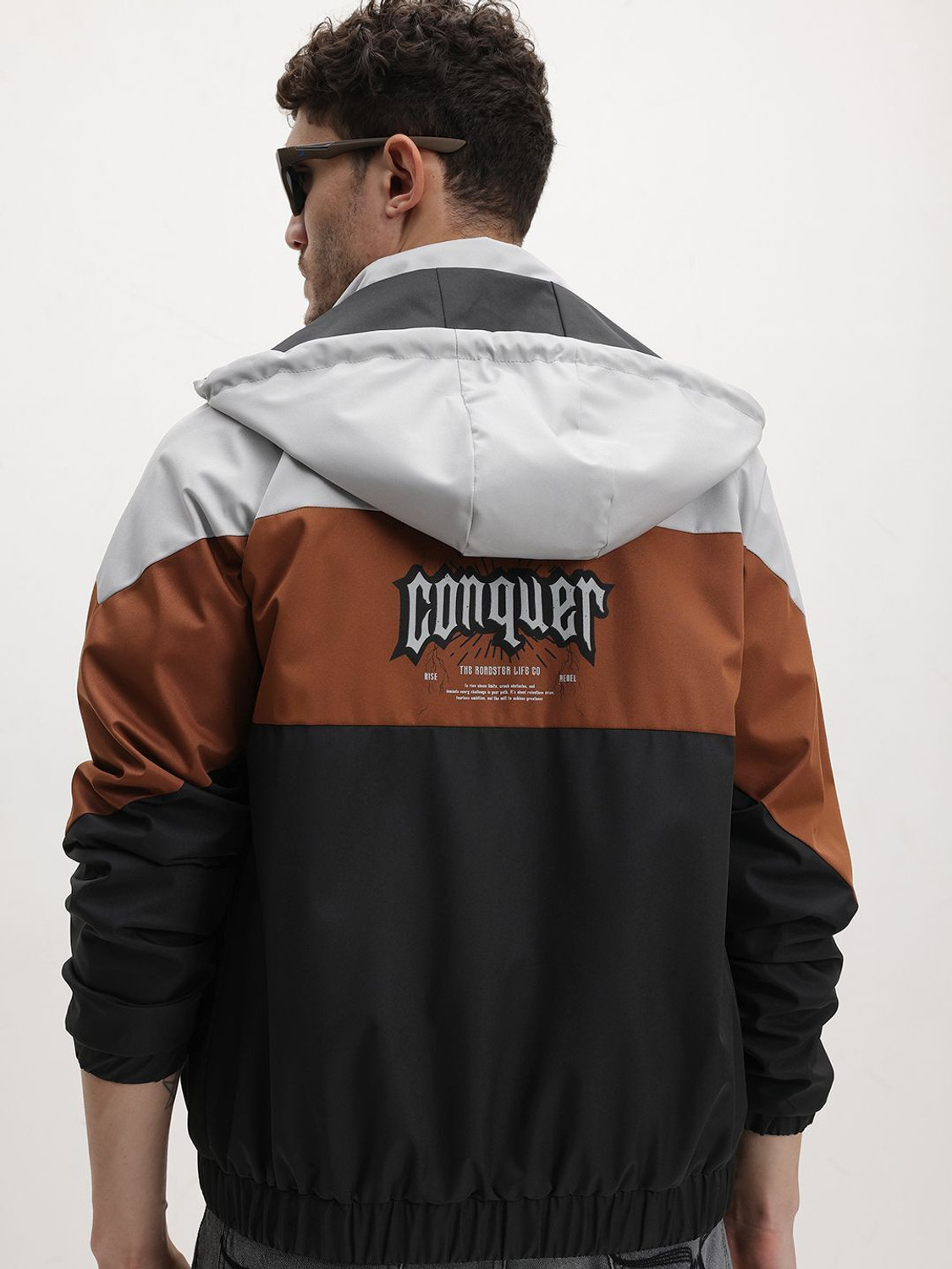 Image of Roadster Men Printed Padded Jacket