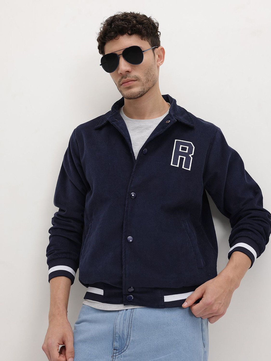 Image of Roadster Men Printed Padded Jacket