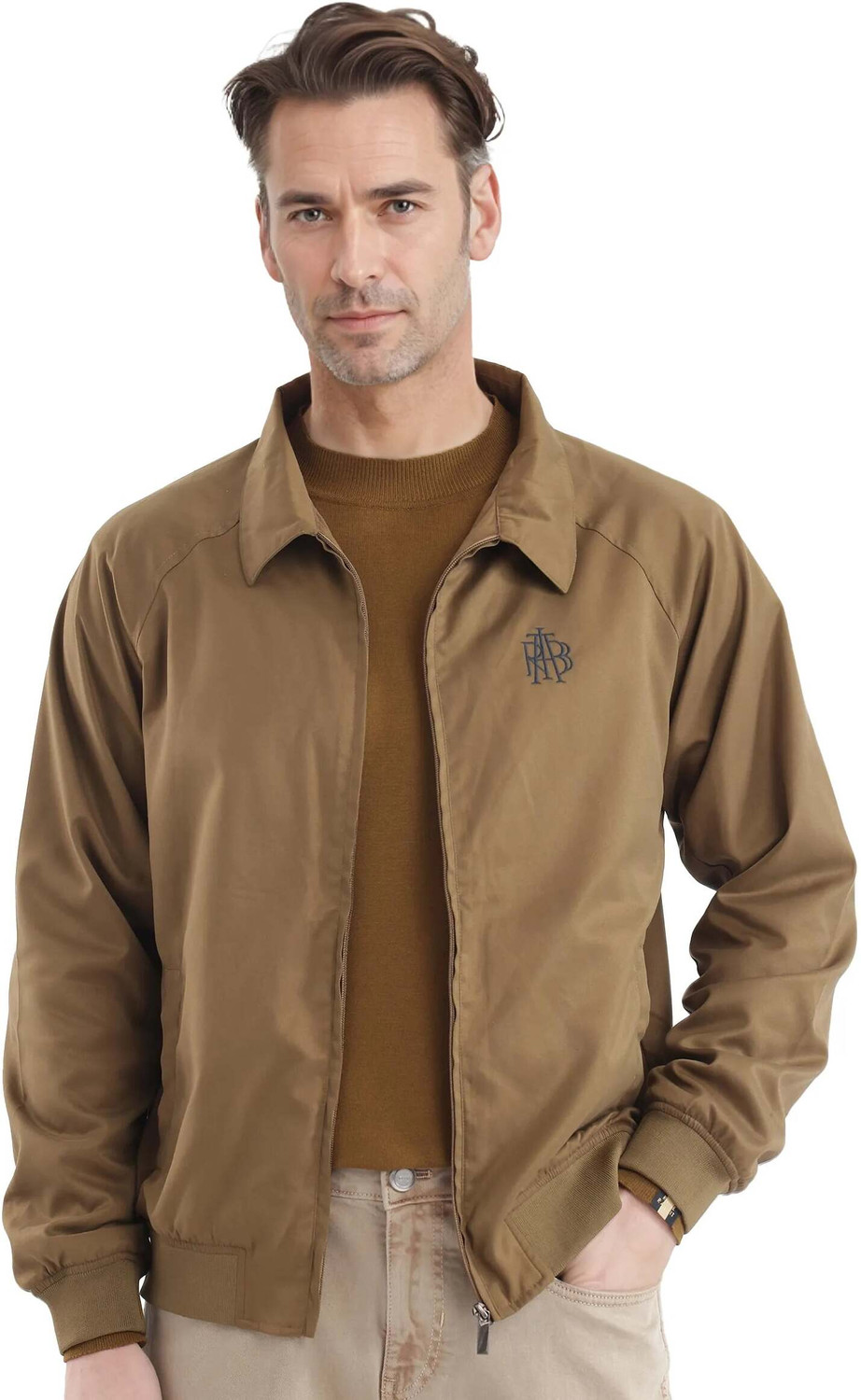 Image of RARE RABBIT Men Solid Bomber Jacket