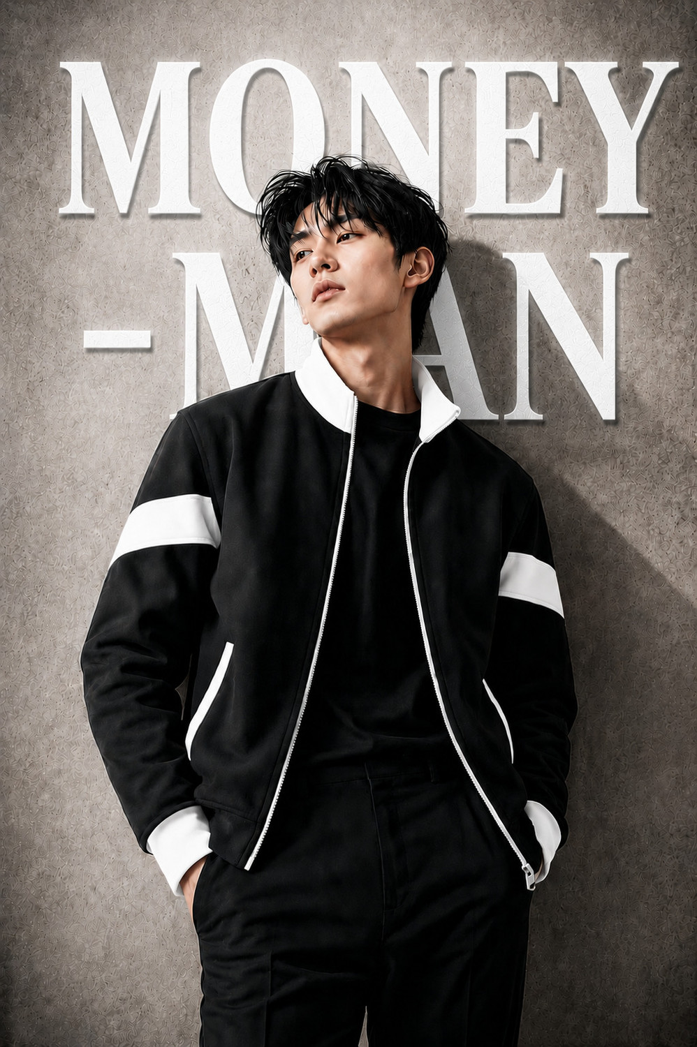 Money Man Full Sleeve Colorblock Jacket - Image 5