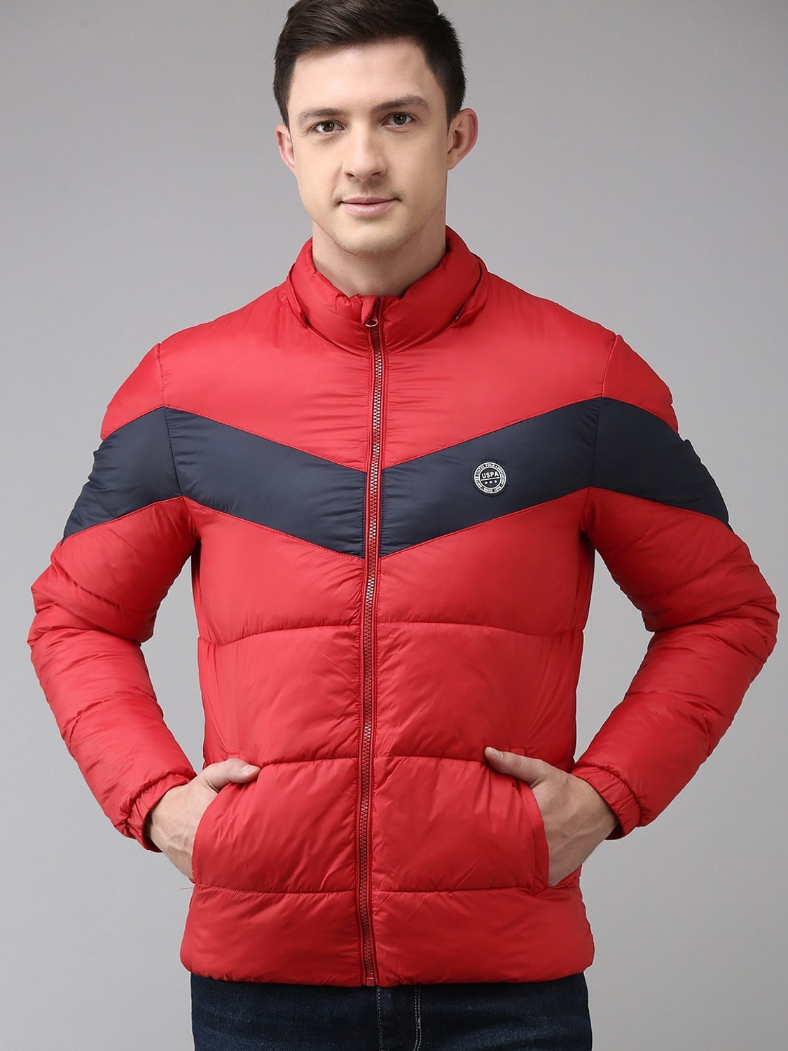 Image of U.S. POLO ASSN. Men Colorblock Puffer Jacket