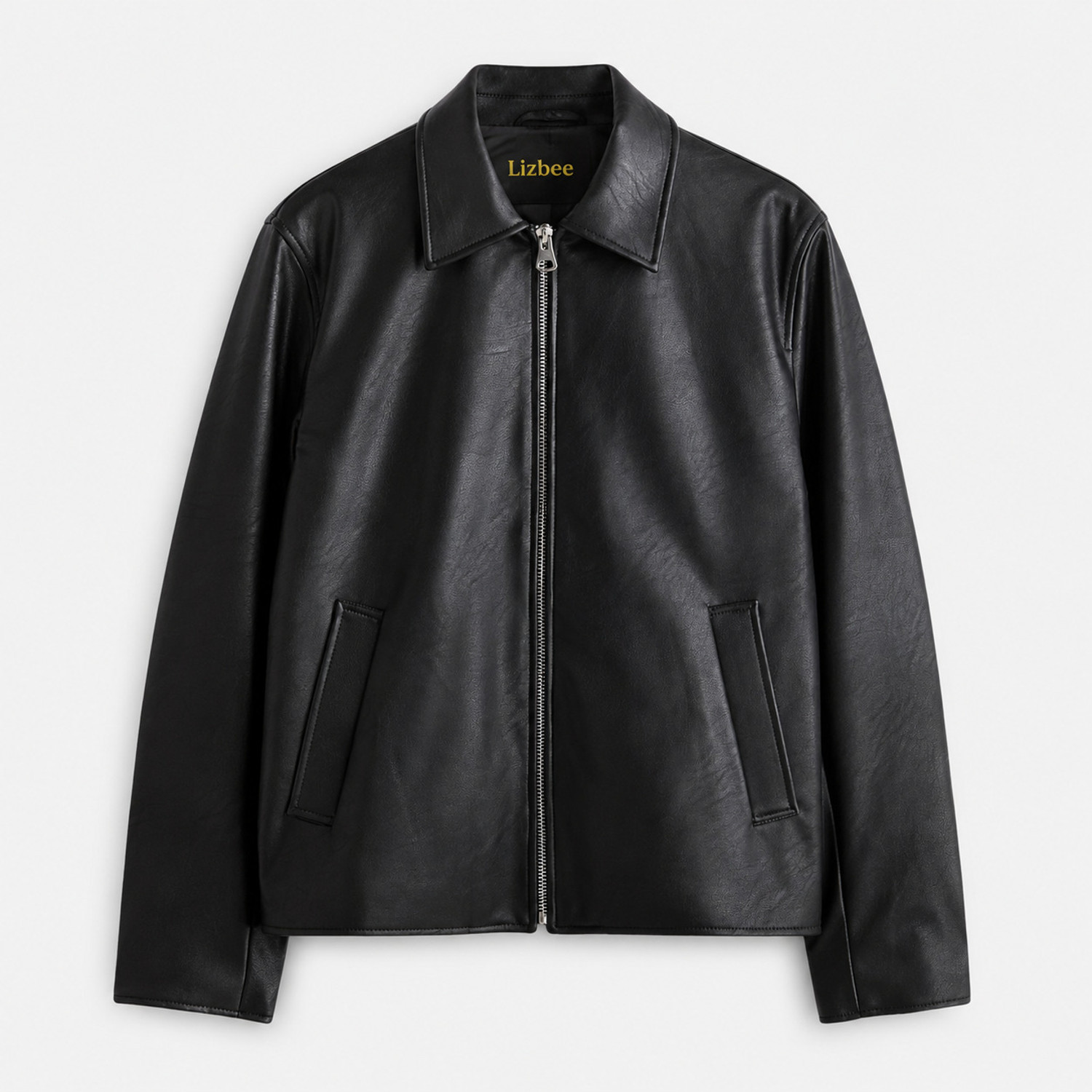 LIZBEE Men Solid Casual Jacket - Image 1