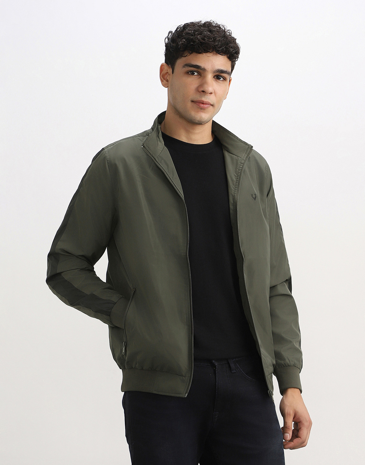 Image of Allen Solly Men Solid Casual Jacket