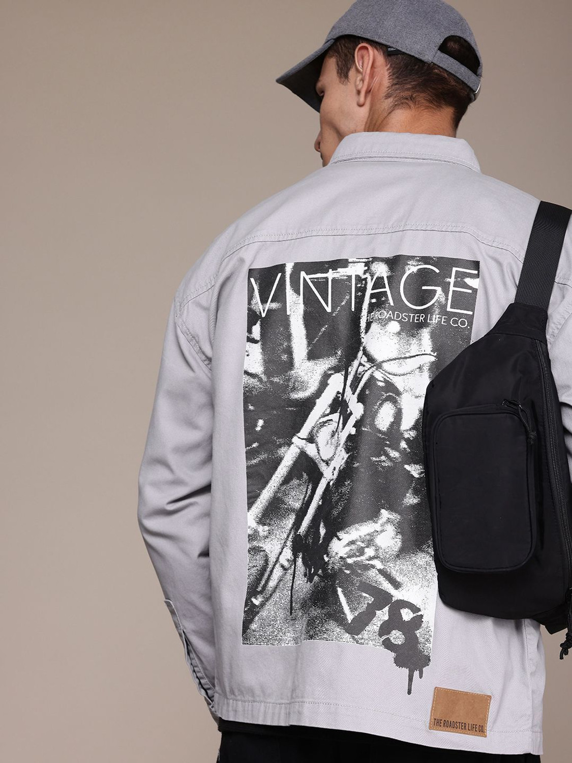 Image of Roadster Men Printed Padded Jacket