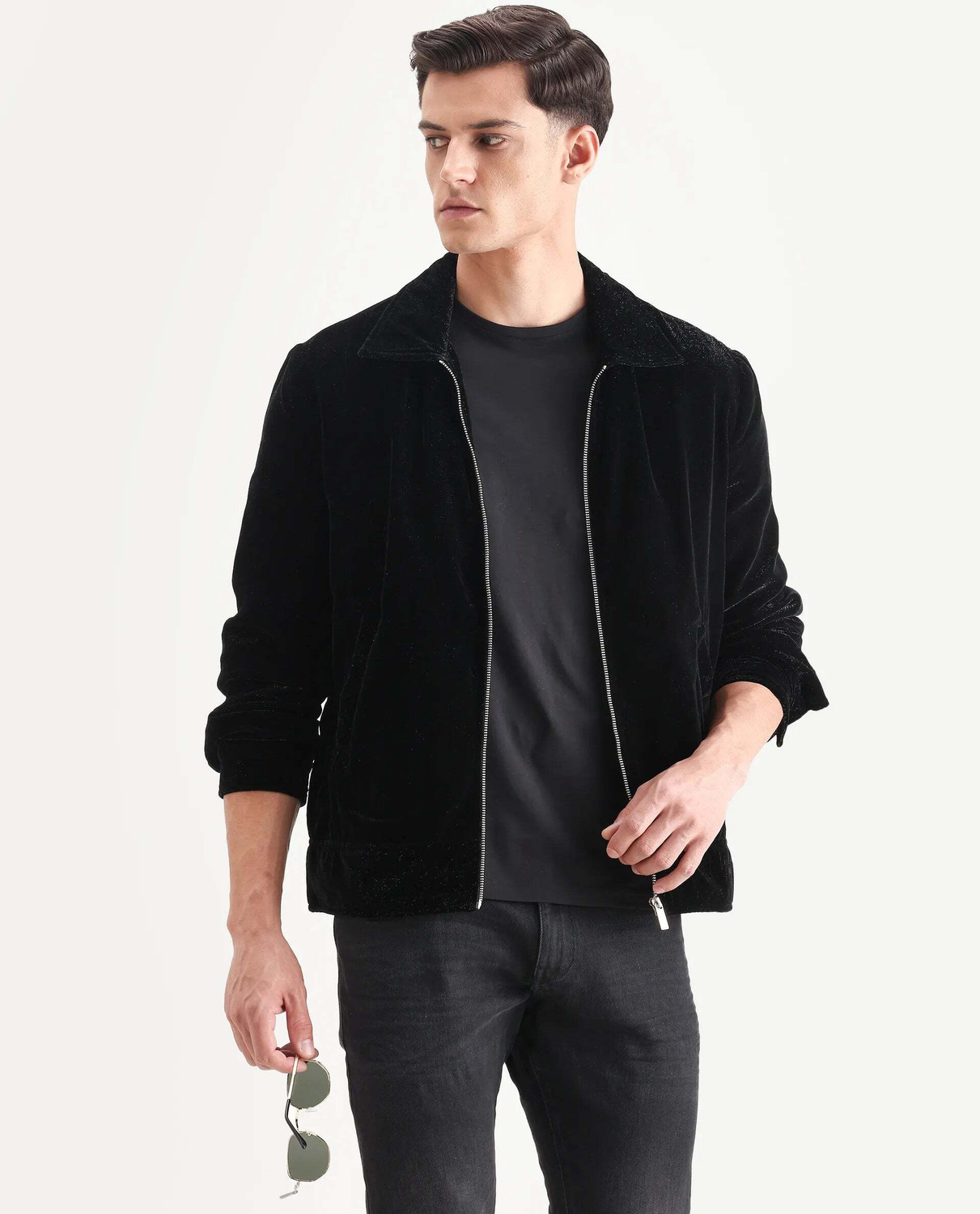 Image of RARE RABBIT Men Solid Casual Jacket