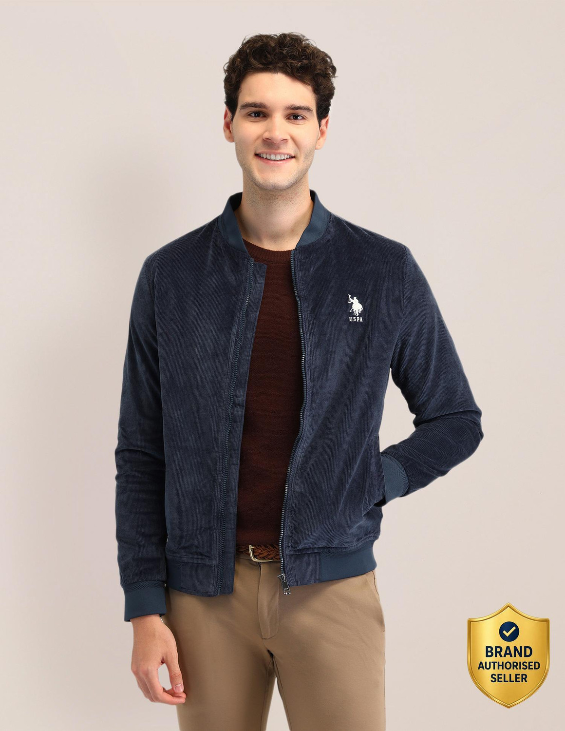 Image of U.S. POLO ASSN. Men Colorblock Puffer Jacket