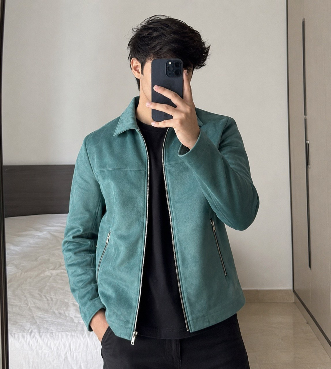 Eddicted Full Sleeve Solid Men Jacket - Image 2