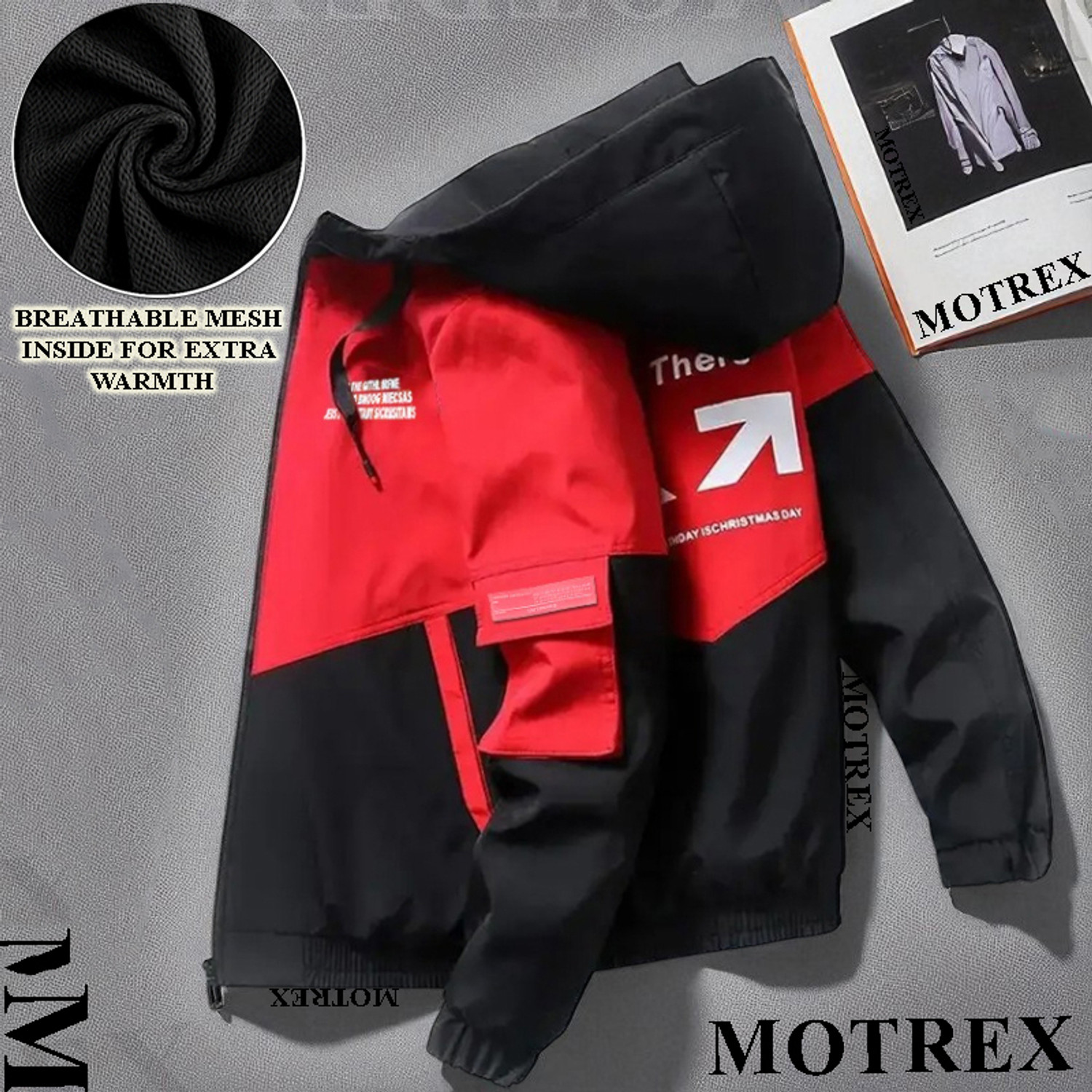 Image of Azy Fabrics Men Colorblock Casual Jacket