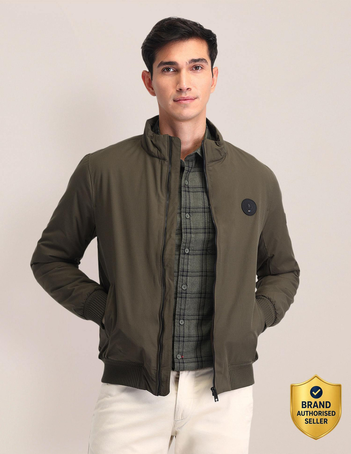 Image of U.S. POLO ASSN. Men Solid Casual Jacket