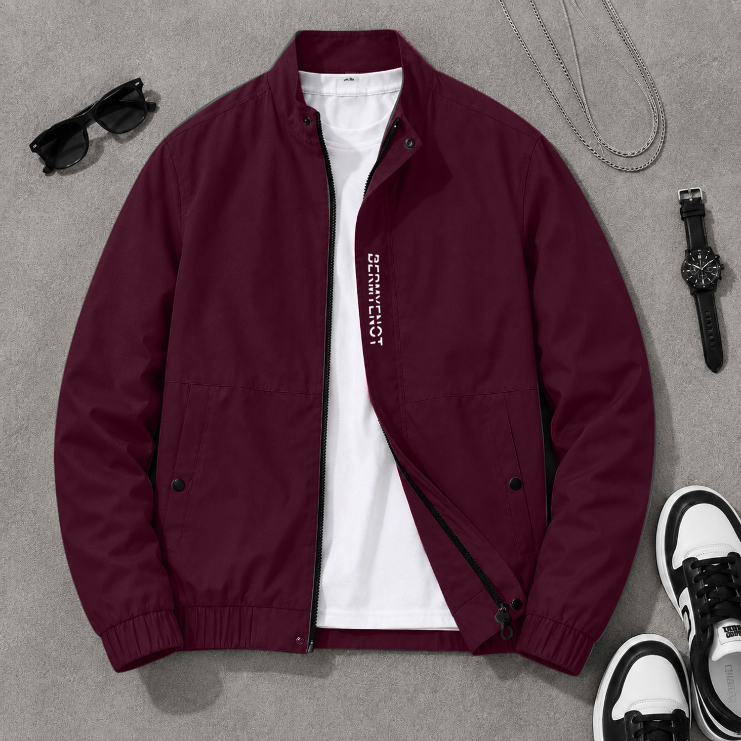 motrex Men Printed Casual Jacket - Image 1