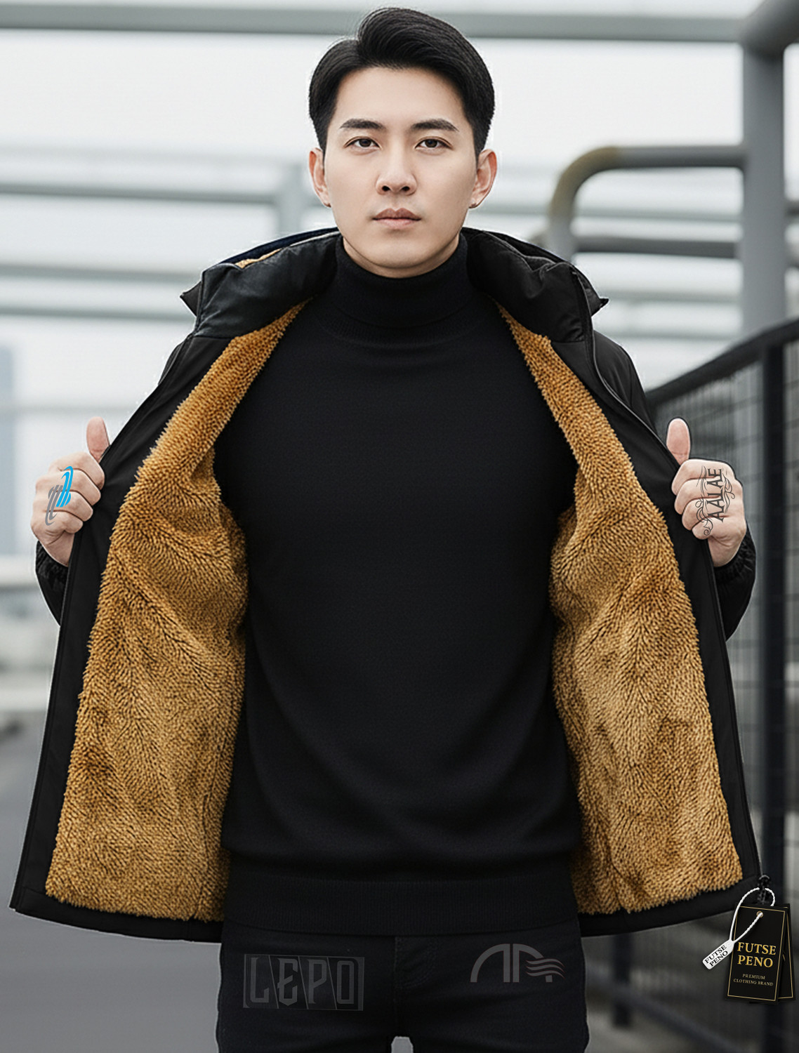 FUTSE PENO Men Solid Casual Jacket - Image 1