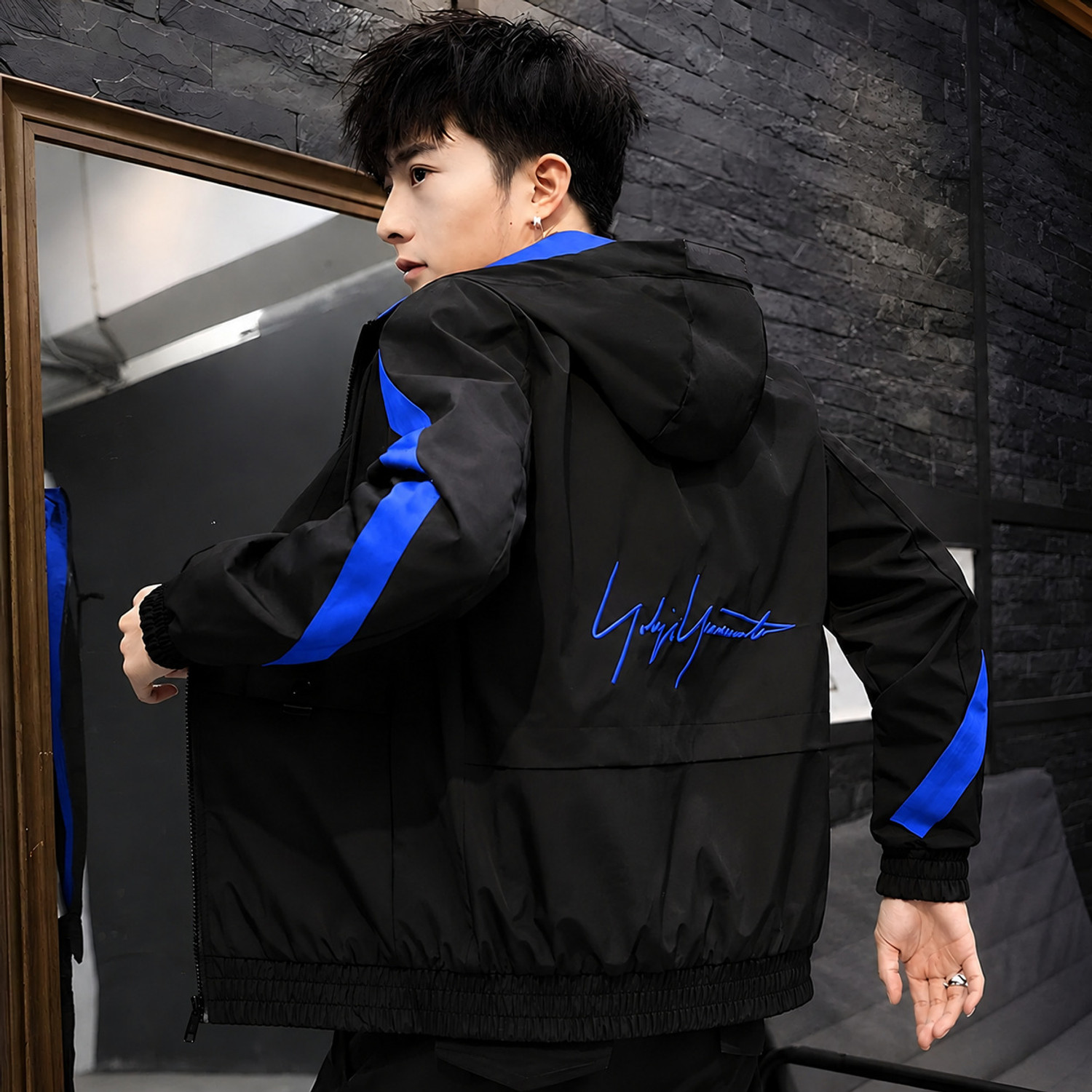 Image of Azy Fabrics Men Colorblock Casual Jacket