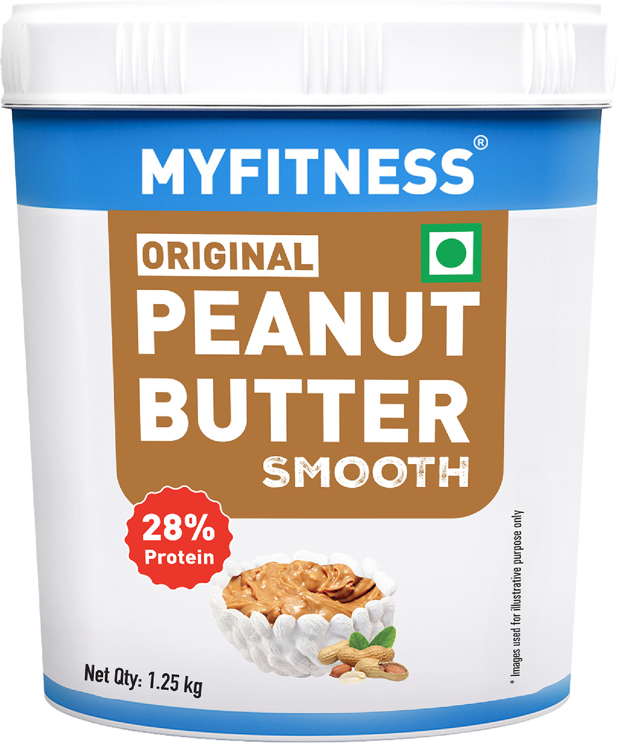 MYFITNESS Original Classic Peanut Butter Smooth 28g - Image 1