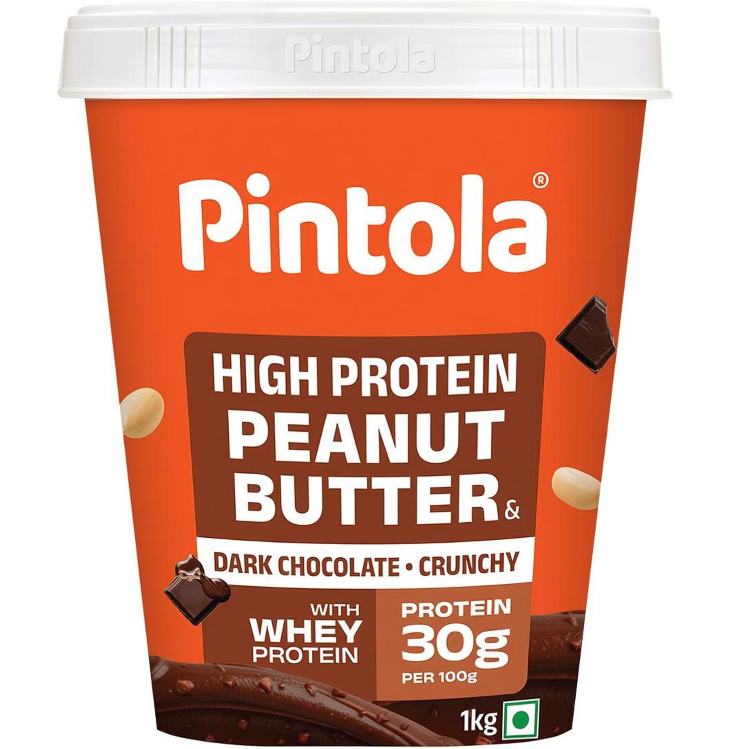 Pintola High Protein Peanut Butter Dark Chocolate (Crunchy) 1 kg - Image 6