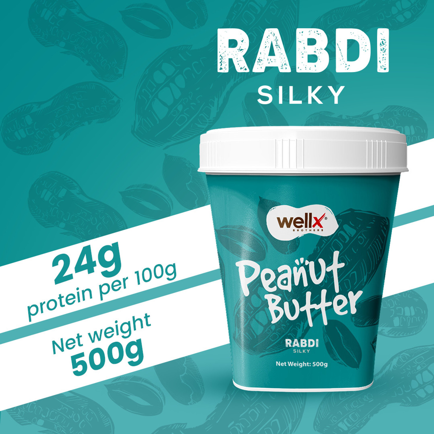Image of Bioscience Nutrition Peanut Butter - Rabdi with Almond | High Protein, Premium Creamy Spread (1 kg)