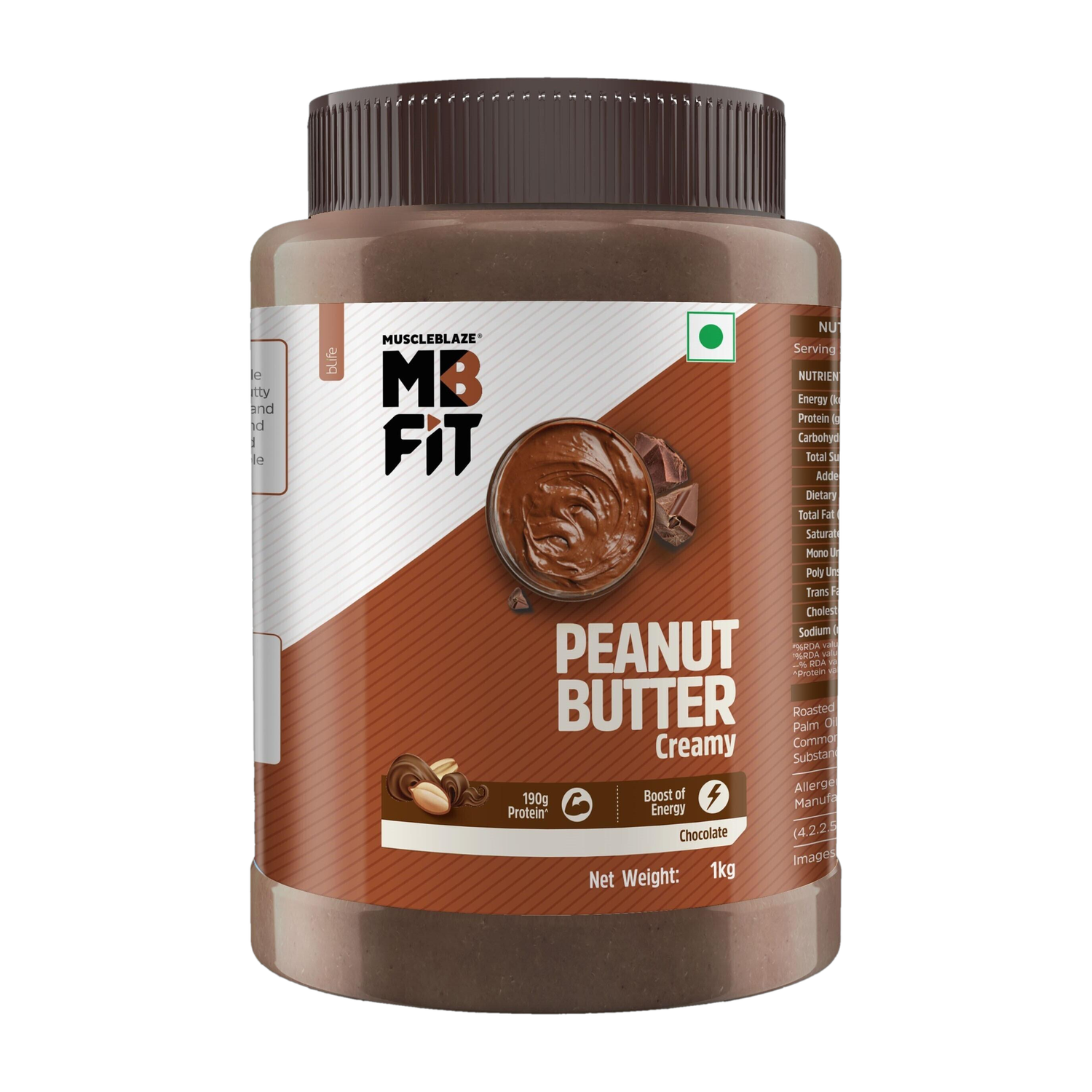 MUSCLEBLAZE Chocolate Peanut Butter, 500g - Image 1