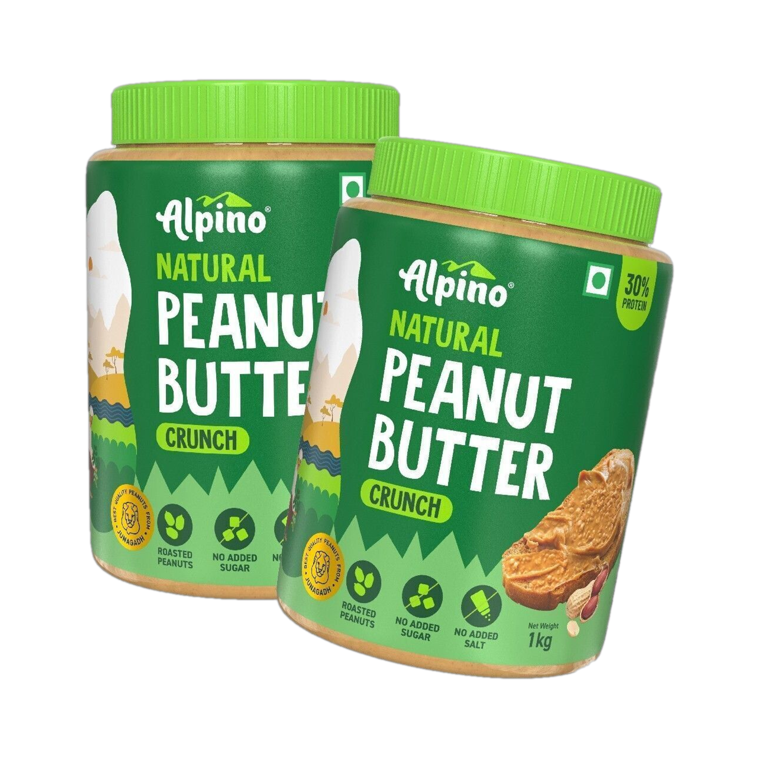 ALPINO Natural Peanut Butter Crunch Unsweetened - Image 6