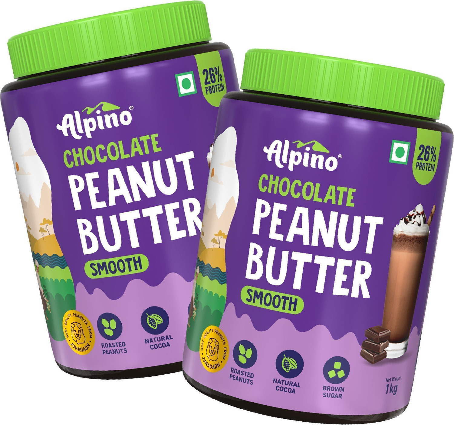 ALPINO Chocolate Peanut Butter Smooth 4 Pack of 2 · 2 kg (4 kg total) - Image 6