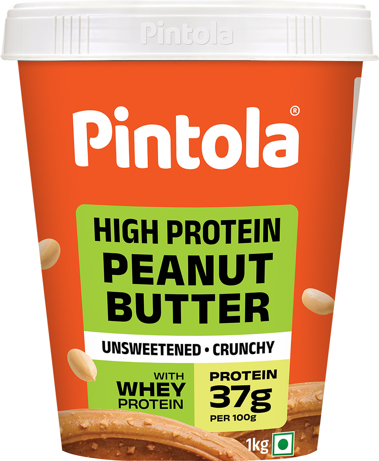 Pintola All Natural HIGH Protein Peanut Butter (Crunchy) 1 kg - Image 6