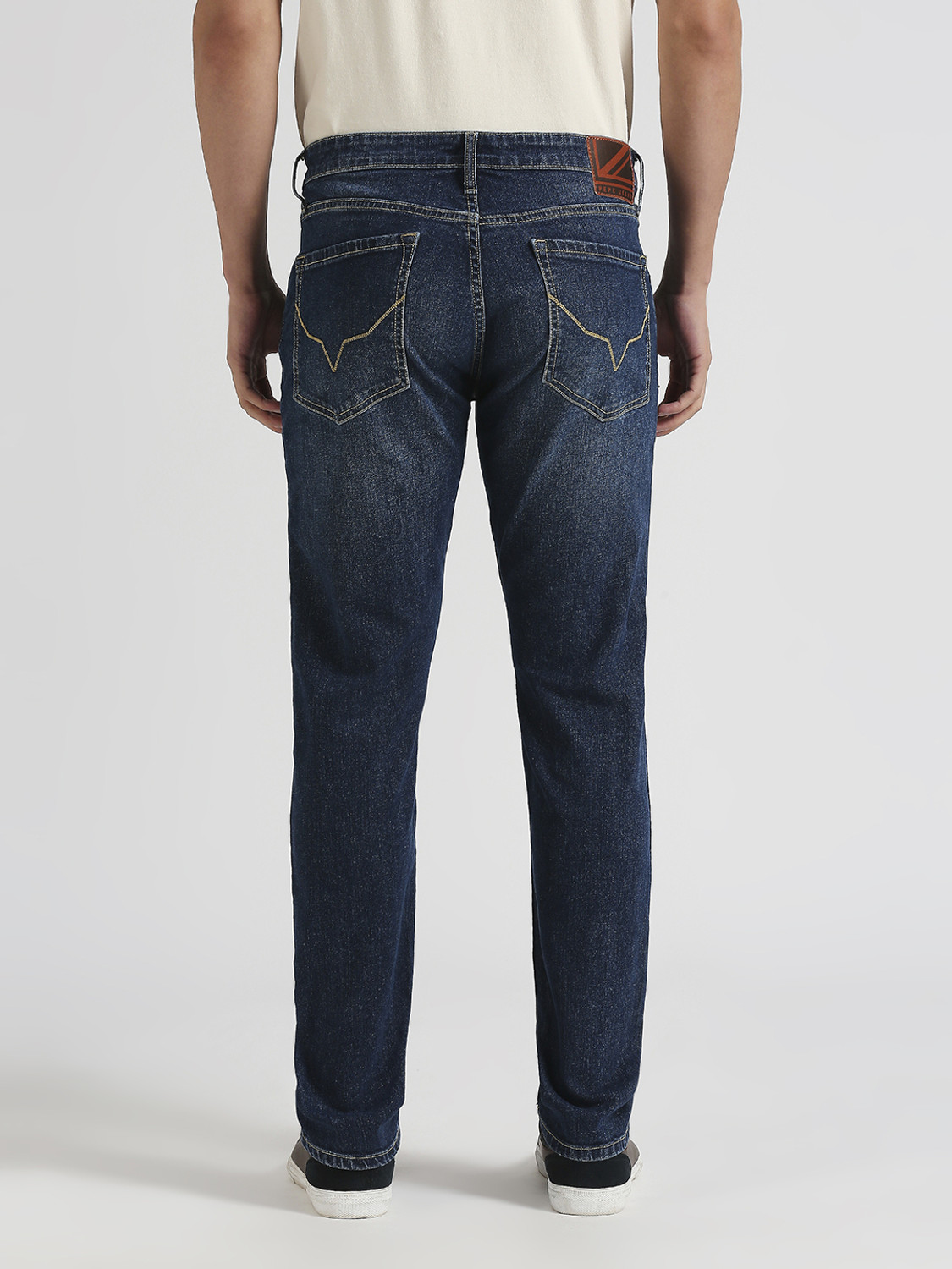 Image of Pepe Jeans Men Slim Low Rise Blue Jeans