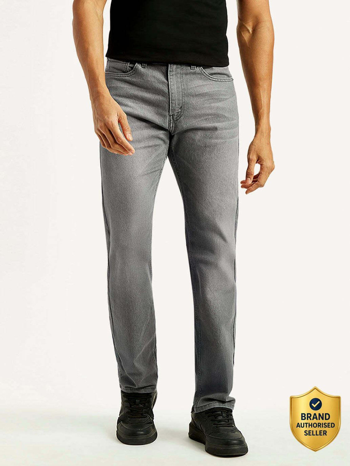 LEVI'S Straight Fit Men Grey Jeans - Image 6