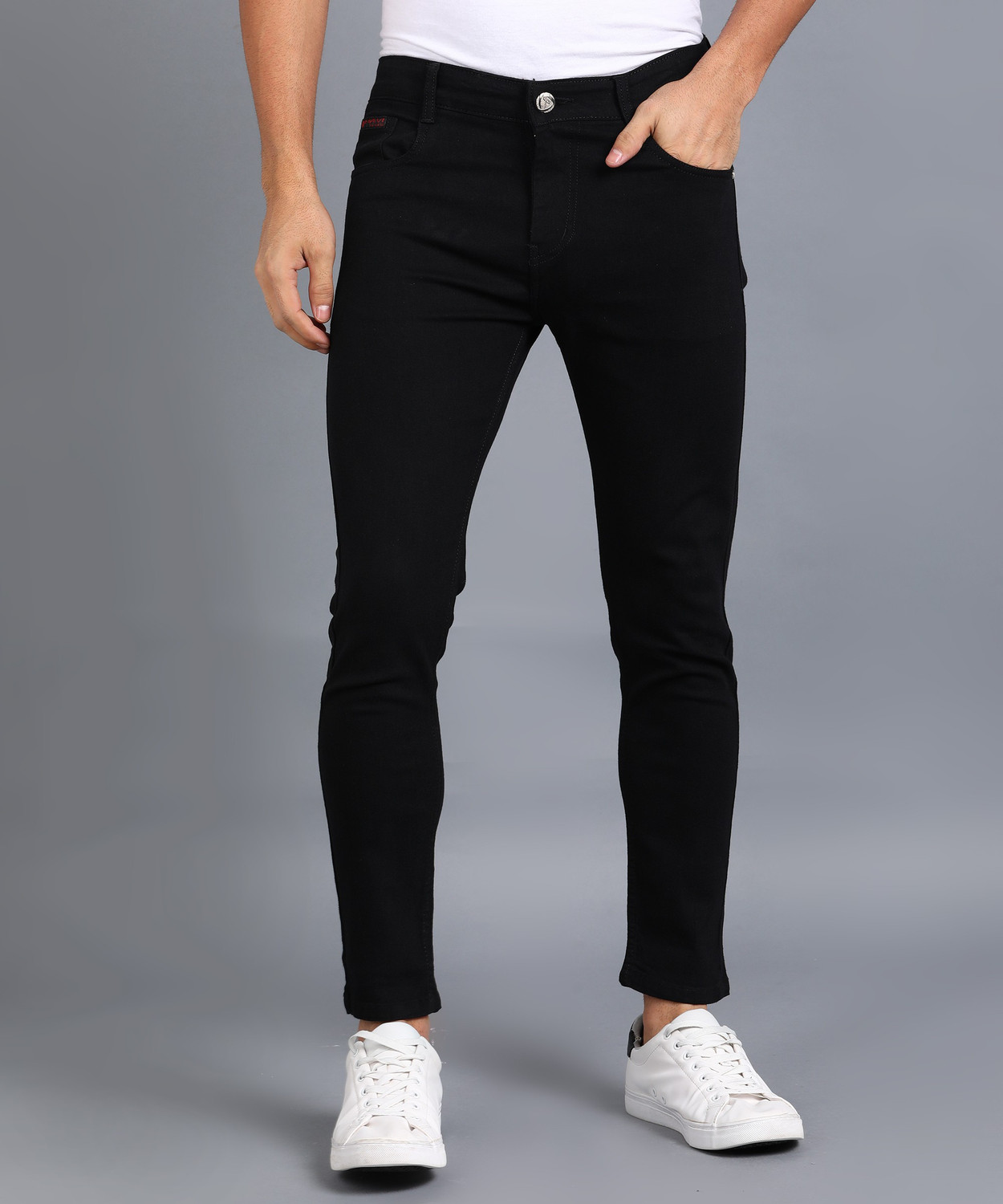 Image of MAVI Fashion Men Slim Mid Rise Black Jeans
