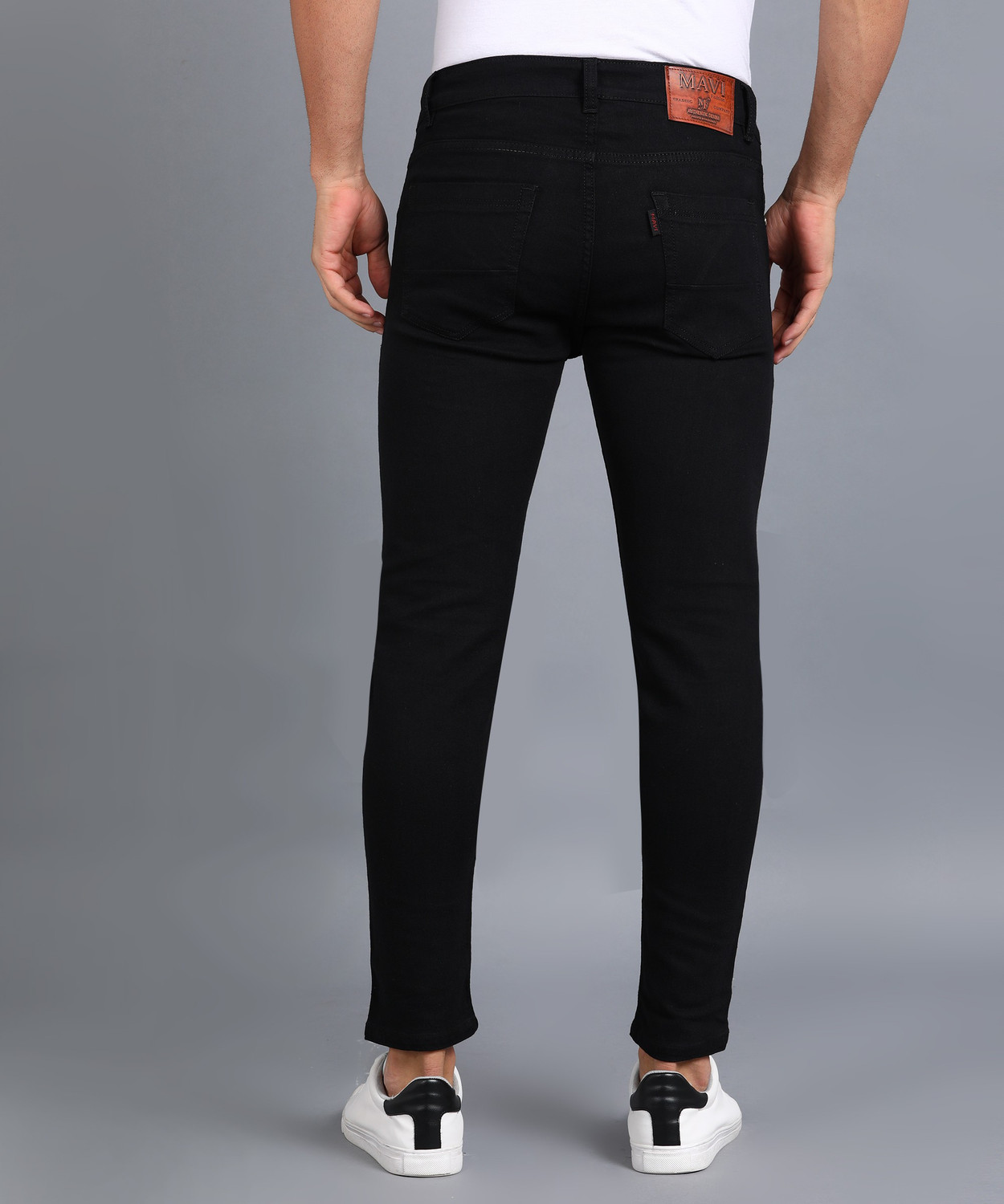 Image of MAVI Fashion Men Slim Mid Rise Black Jeans