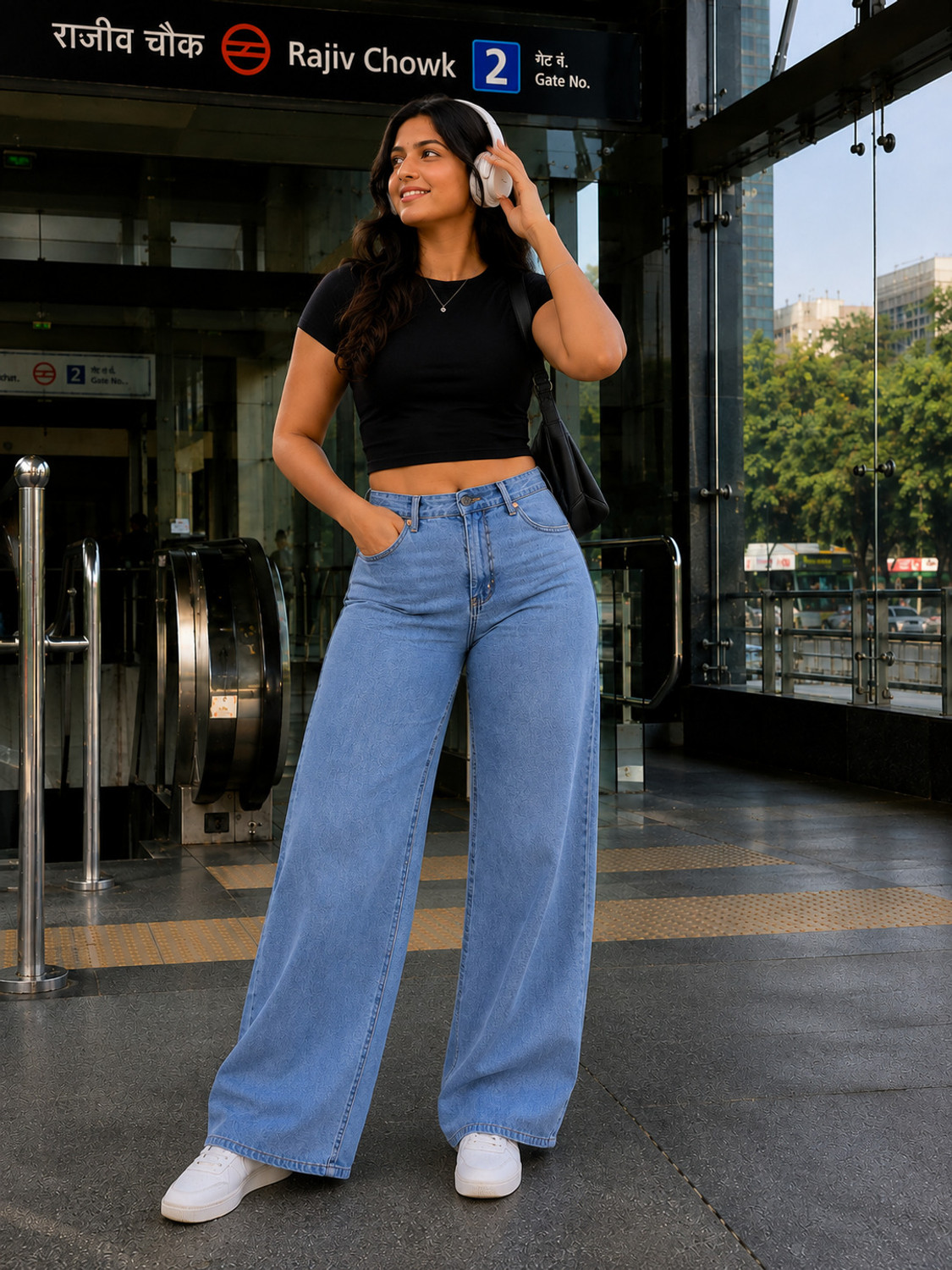 Image of RASHMI FASHION Women Regular Mid Rise Light Blue Jeans