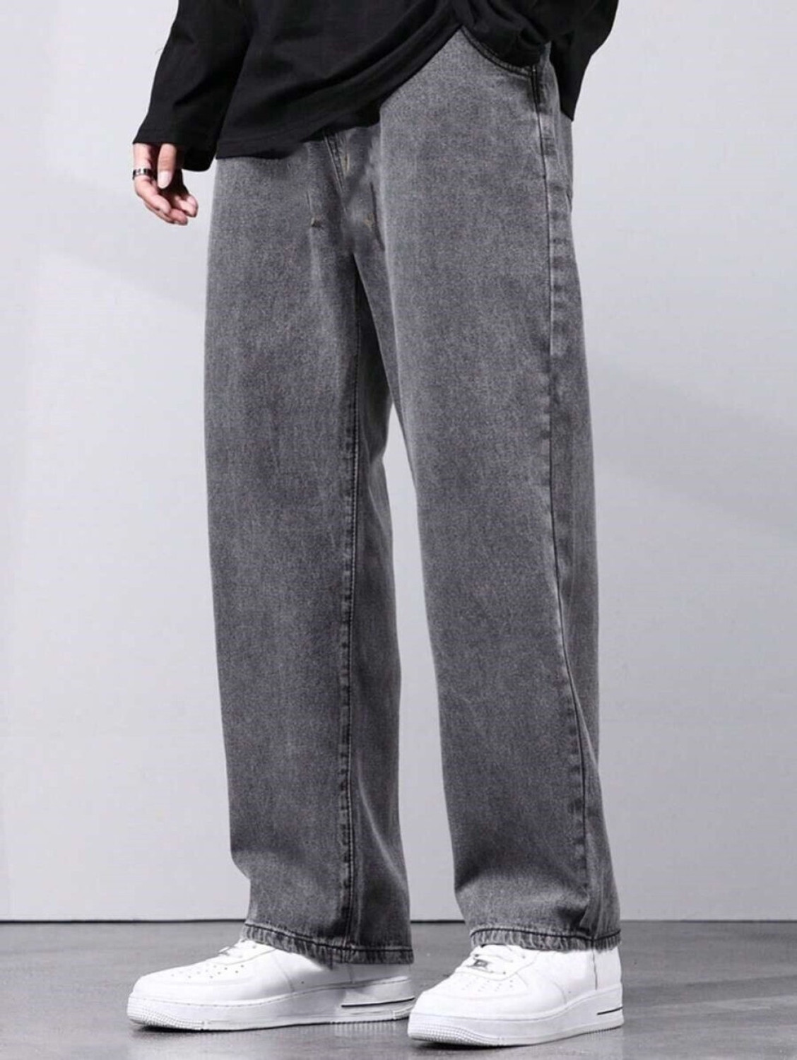 Image of R.Code by The Roadster Life Co. Men Straight Fit Mid Rise Beige Jeans