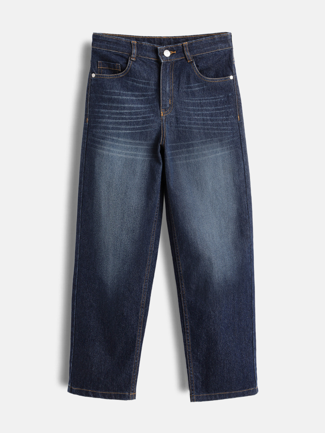 Urbano Juniors Boys Loose Fit Mid Rise Dark Blue Jeans - Image 1