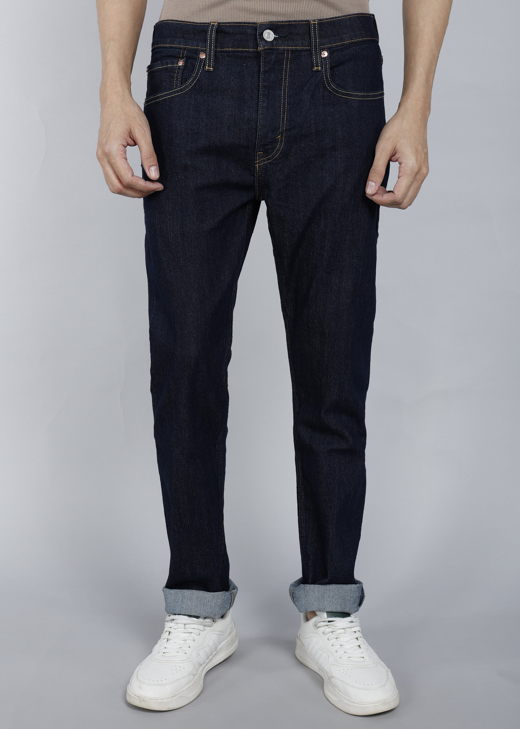 Levi's Tapered Fit Dark Blue Jeans - Image 1