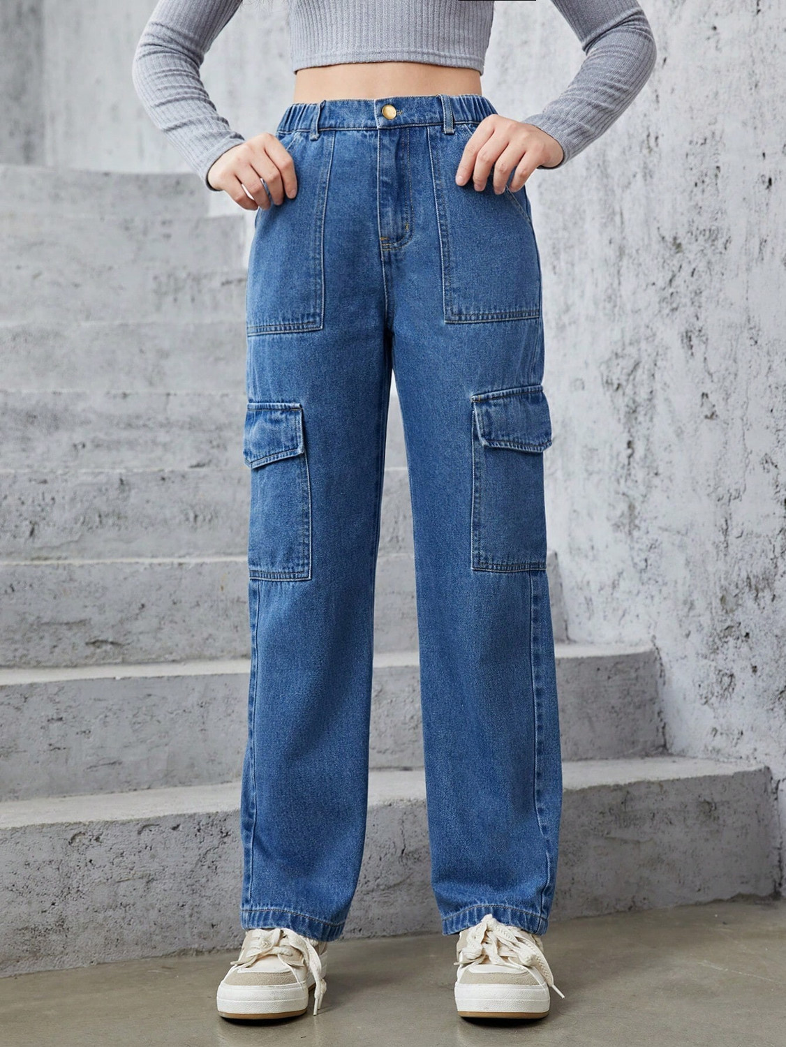 Image of VIBESTA Women Regular Mid Rise Beige Jeans