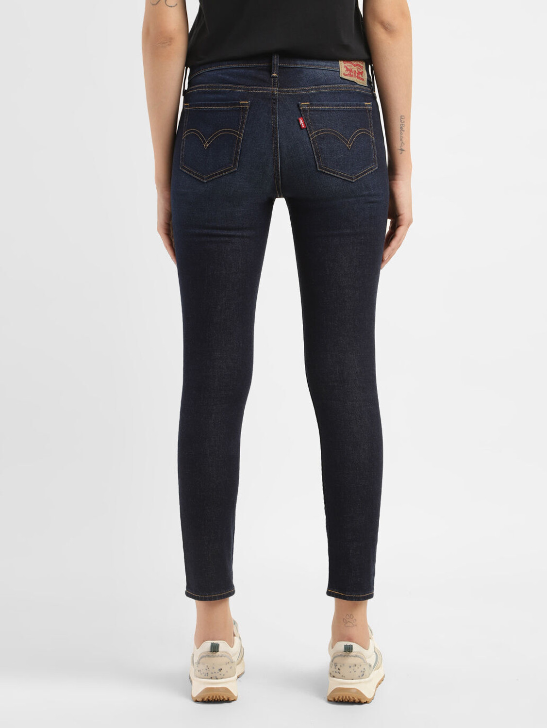 Image of LEVI'S 711 Women Skinny Mid Rise Blue Jeans