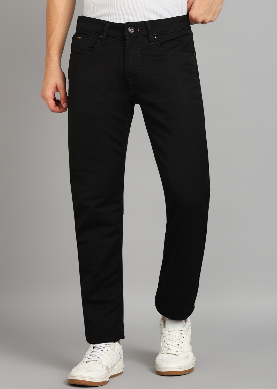 KILLER Men Slim Mid Rise Black Jeans - Image 1