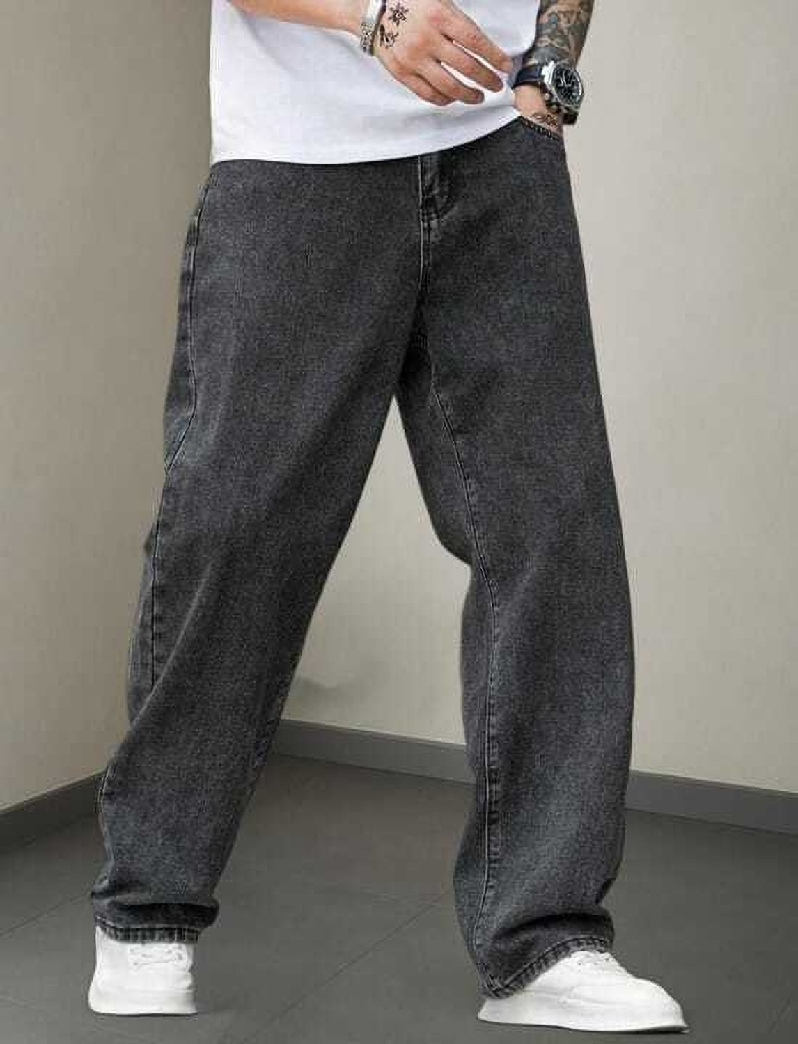 Southee Loose Fit Men Dark Grey Jeans - Buy Southee Loose Fit Men Dark Grey Jeans...